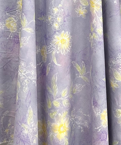 Rayon Fabric, Bauhinia Floral Print, for Dresses & Pajamas