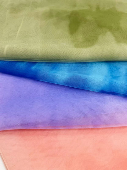 Ombre Soft Net Fabric, Gradient Sheer Mesh for Classroom & Crafts
