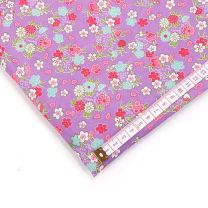 Small Floral Polyester Fabric, Tiny Print Cloth for Bags & Table Linens