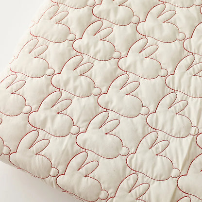 Bunny Quilted Fabric, Cute for Coats & DIY, 51 in Wide - Off White