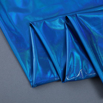 Iridescent Stretch Stage Fabric, for Backdrops & Costumes - Blue