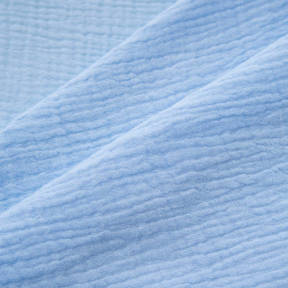 Cotton Double Gauze Fabric, for Baby Essentials - Blue