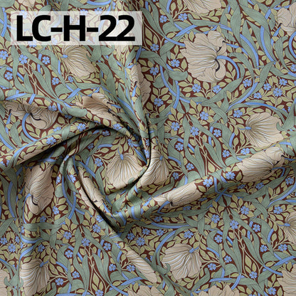 Floral Cotton Plain Fabric - Shirt & Dress by the Yard - LC-H-22