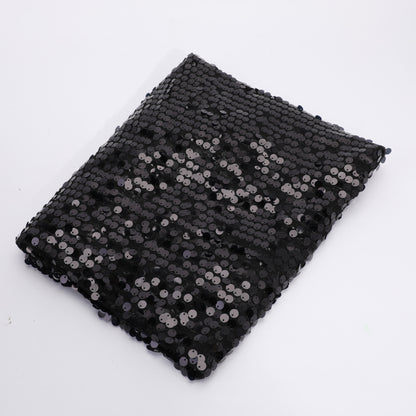 Heavy Sequin Fabric, 9mm Dense, 51 in Wide - Black