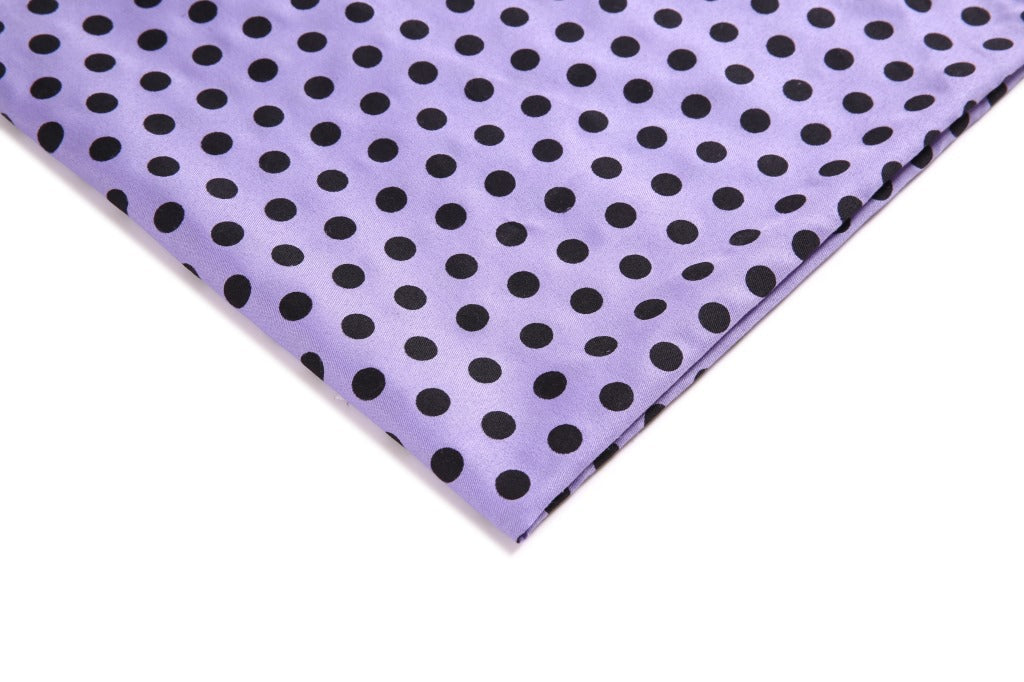Diagonal Dot Polyester Fabric, Twill-Spot Cloth for Outdoor Apparel - Purple