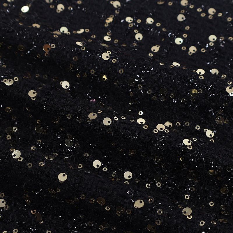 Sequin Plaid Tweed Fabric, 3 Colors for Dresses, Jackets & Decor