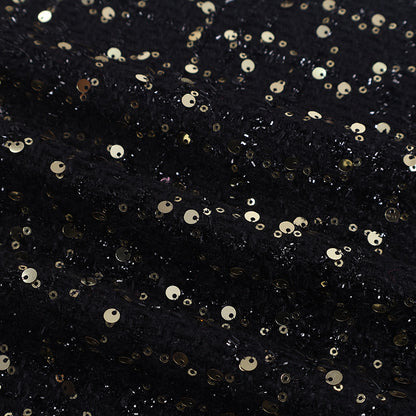 Sequin Plaid Tweed Fabric, 3 Colors for Dresses, Jackets & Decor