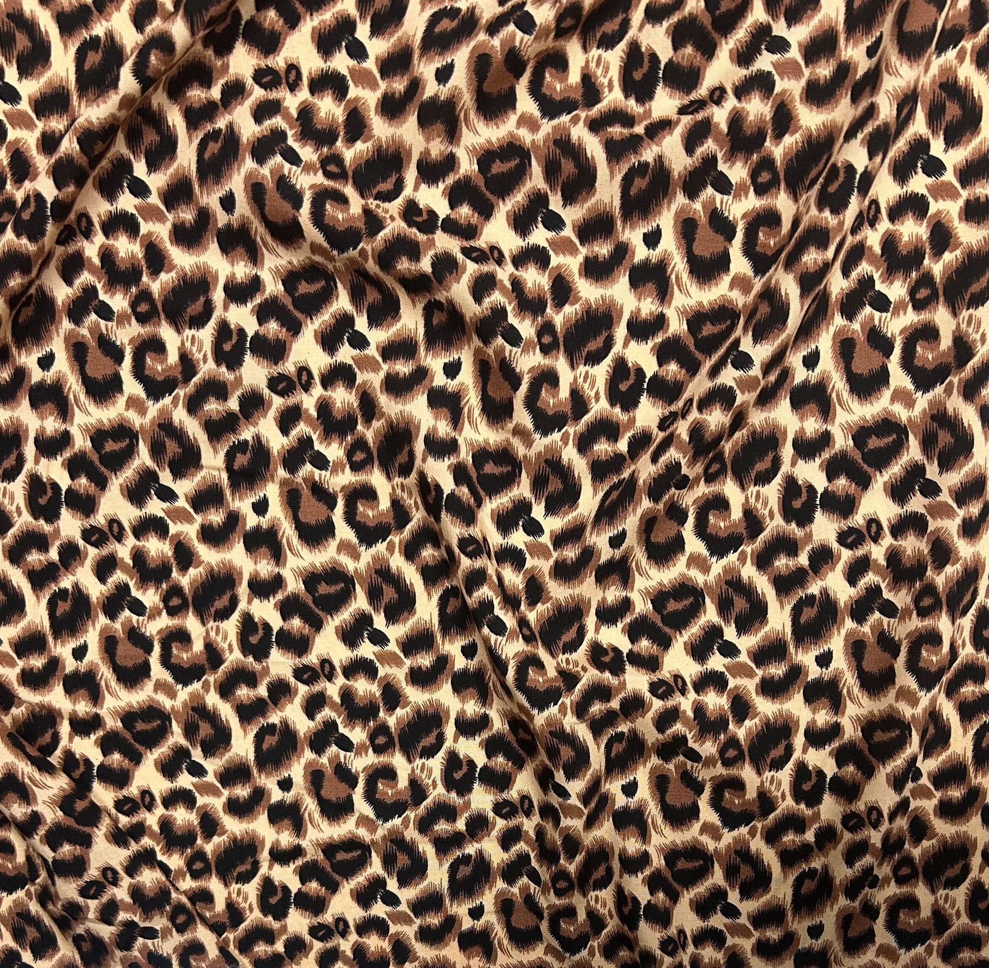 Rayon Fabric, Classic Leopard Print, for Dresses & Pants