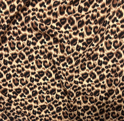 Rayon Fabric, Classic Leopard Print, for Dresses & Pants
