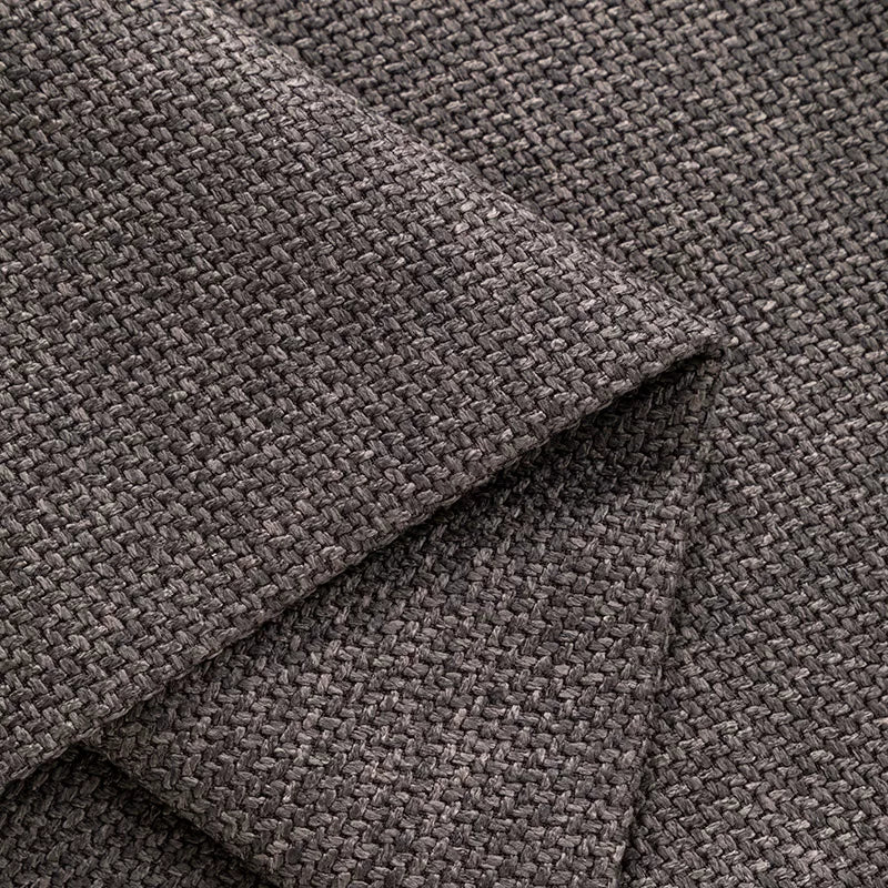 Thick Linen-Look Upholstery Fabric for Cushion & Sofa Covers - Light Grey
