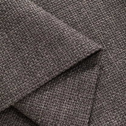 Thick Linen-Look Upholstery Fabric for Cushion & Sofa Covers - Light Grey