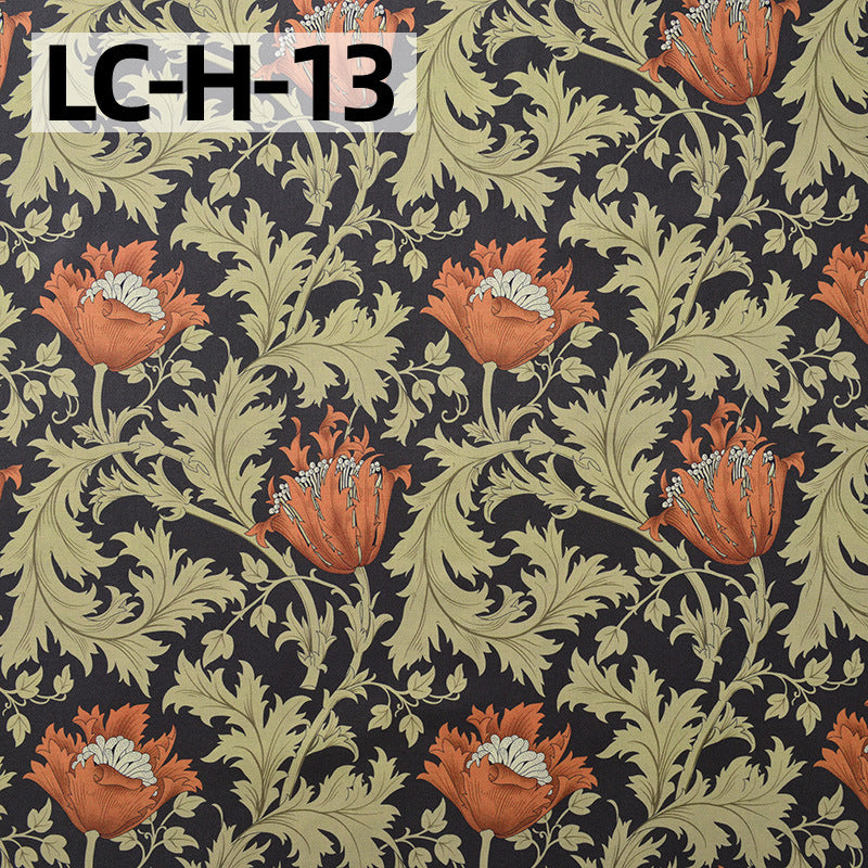 Floral Cotton Plain Fabric - Shirt & Dress by the Yard - LC-H-13
