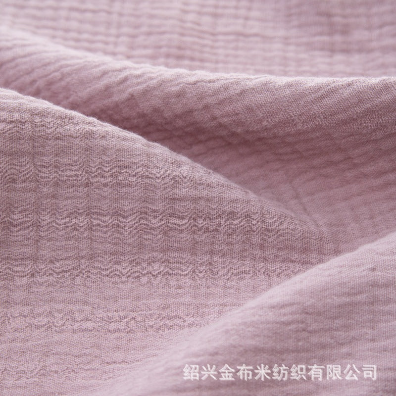 Double Gauze Fabric, Cotton Plaid & Dots (14 Prints) - Purple