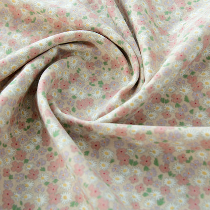 Floral Double Gauze Cotton Fabric - Home Decor & Apparel by the Yard - Starry Floral Trail