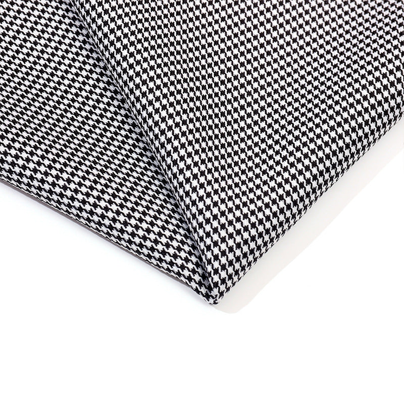 Houndstooth Stretch Fabric By The Yard | 3 Colors, 59" Wide, 2-Way Stretch for Sofa Covers & Jackets