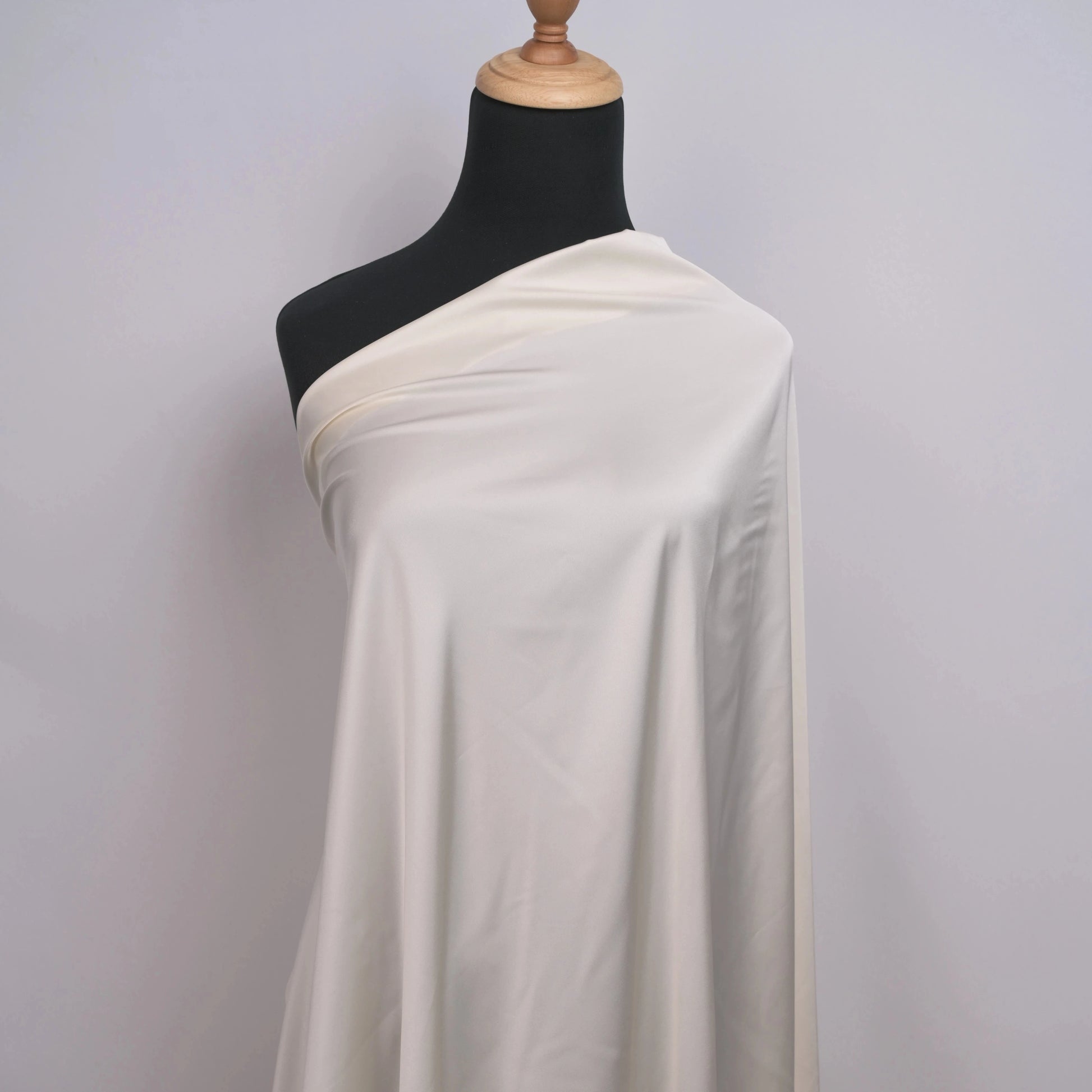 High-Stretch Satin Chiffon Fabric, 9 Colors for Loungewear, Shirts & Sleepwear - Light Pink