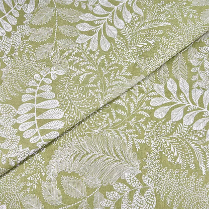 Vintage Floral Cotton Linen Fabric for Tablecloths & Sofa Covers - Vintage Loquat