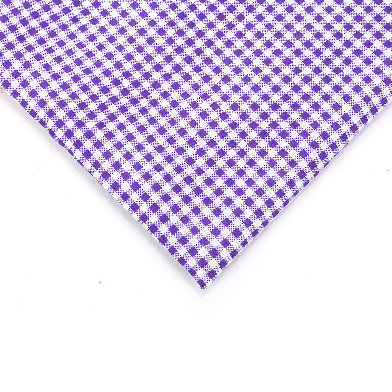 Check Polyester Fabric - Bags & Craft by the Yard - Purple