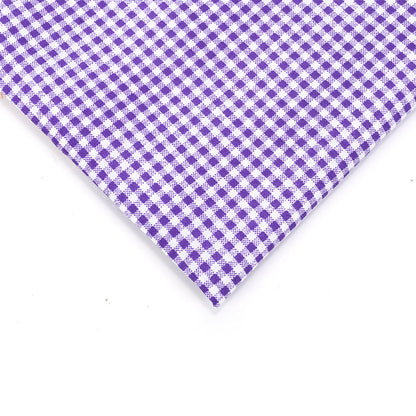 Check Polyester Fabric - Bags & Craft by the Yard - Purple