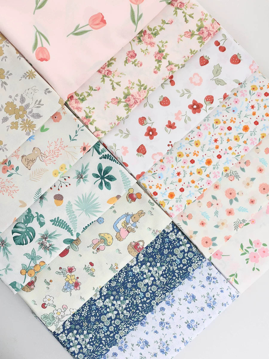 Cotton Fabric, Country Floral Prints, for Dresses, Skirts & Patchwork