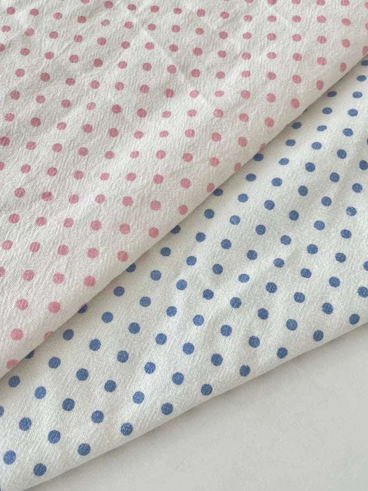 Polyester Crinkle Dot Fabric, for Blouses & Dresses