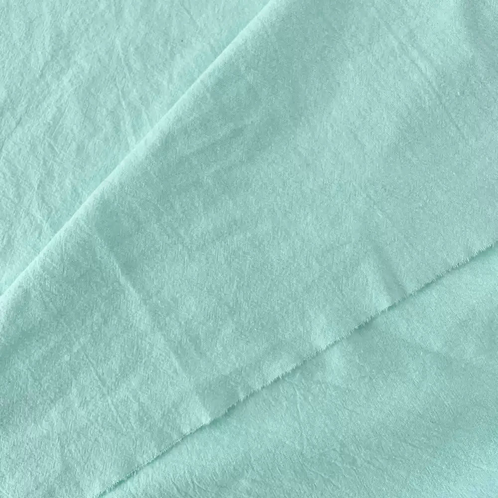 Polyester Crinkle Mint Fabric, for Tops & Table Linens