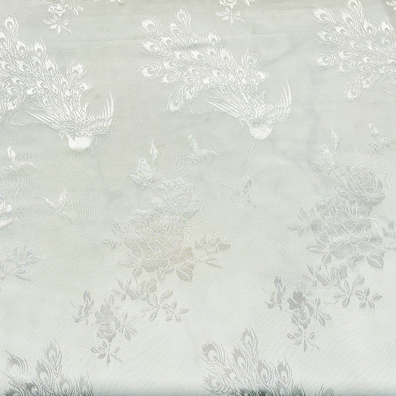 Rayon Jacquard Fabric, Peacock & Butterfly Hanfu Cloth
