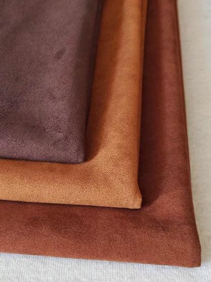 Brown Suede Upholstery Fabric for Sofa Covers & Cushions
