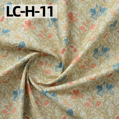 Floral Cotton Plain Fabric - Shirt & Dress by the Yard - LC-H-11