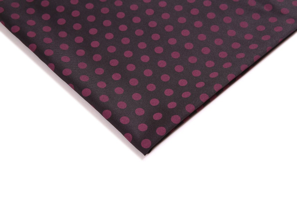Diagonal Dot Polyester Fabric, Twill-Spot Cloth for Outdoor Apparel - Black