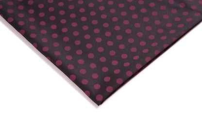 Diagonal Dot Polyester Fabric, Twill-Spot Cloth for Outdoor Apparel - Black