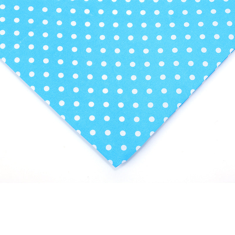 Floral Polyester Fabric - Bags & Craft by the Yard - Blue