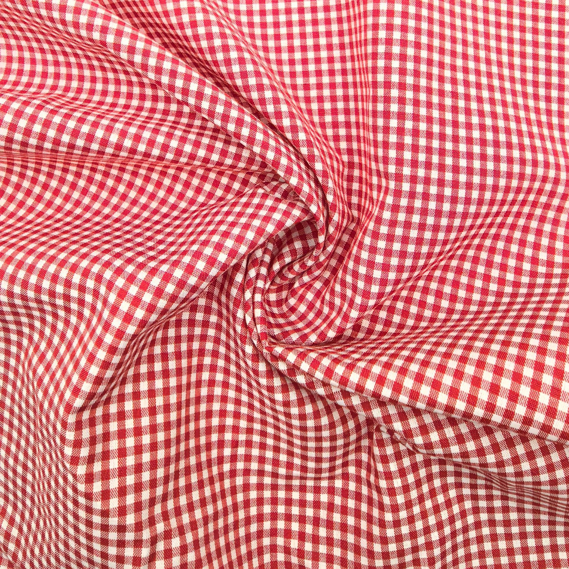2mm Gingham - Hawthorn Red