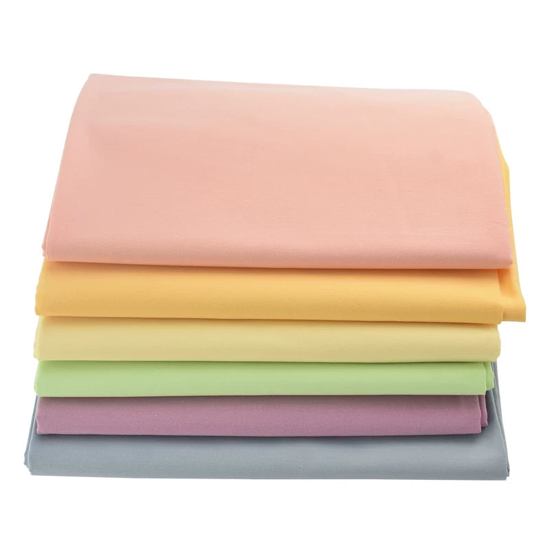 Washed Twill Poplin Fabric, Solid, for Shirts, Dresses & Blouses