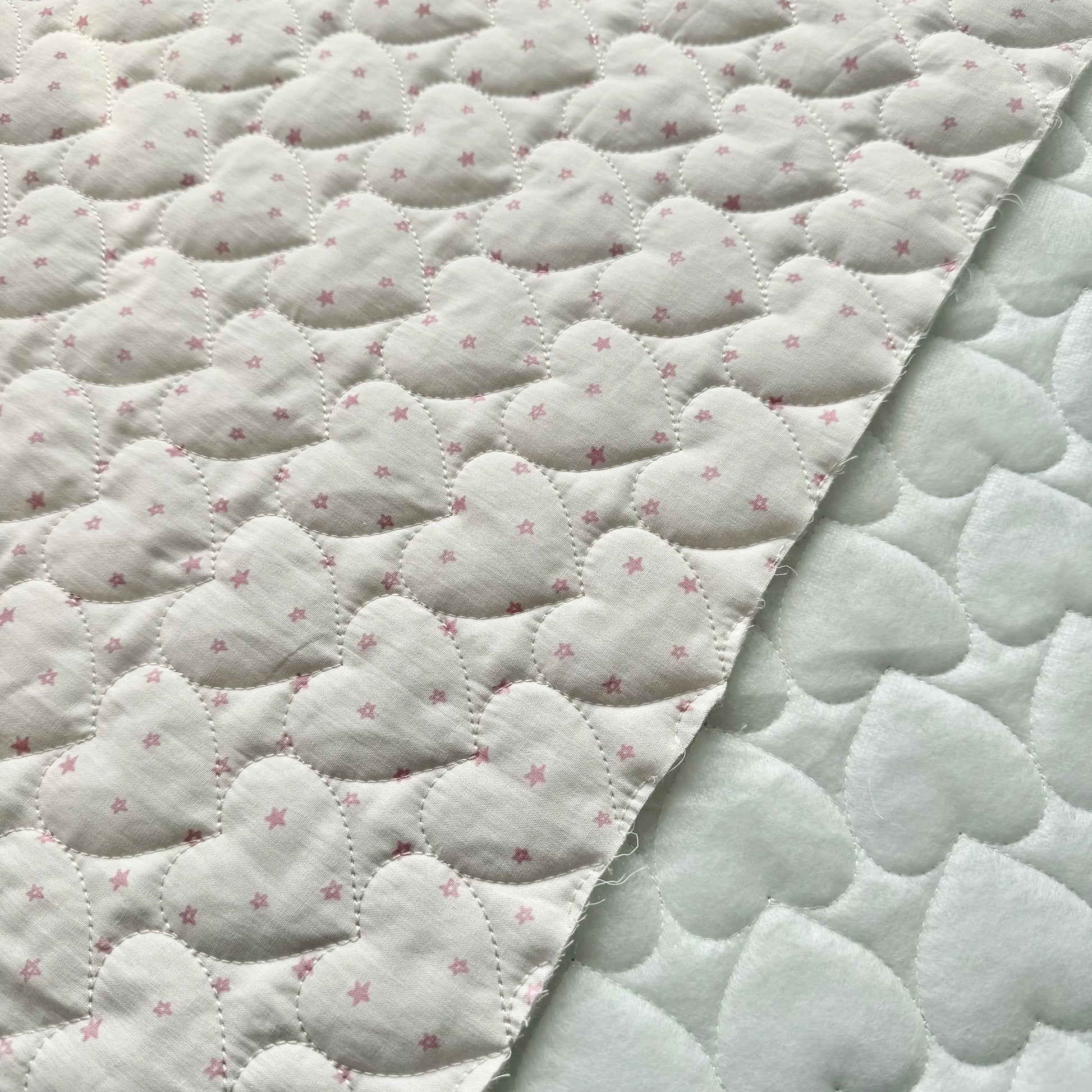 Cotton Quilted Puffer Fabric, Star Quilt, for Padded Coats & Kids' Wear