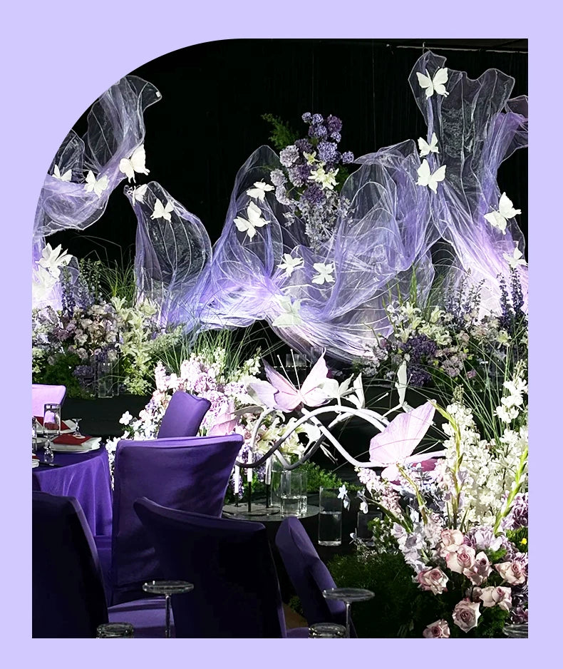 Sheer Tulle Drapery Fabric by the Yard - Wedding & Event Backdrop