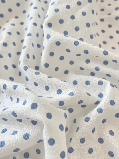 Polyester Crinkle Dot Fabric, for Blouses & Dresses