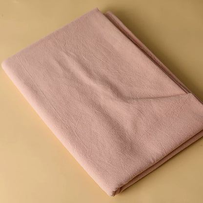 Washed Cotton Fabric, Pre-Dyed Solid for Embroidery & DIY Crafts - Blush 8#