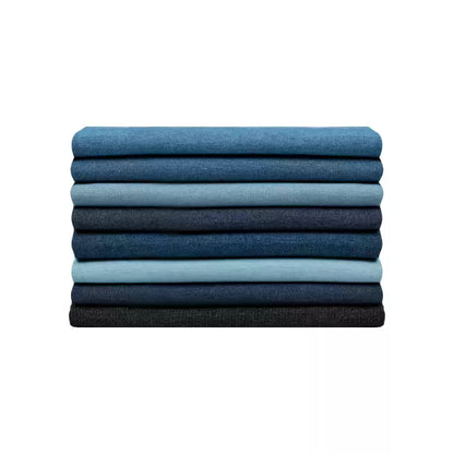Washed Denim Fabric, Cotton Twill, for Jackets, Shirts, Skirts & DIY
