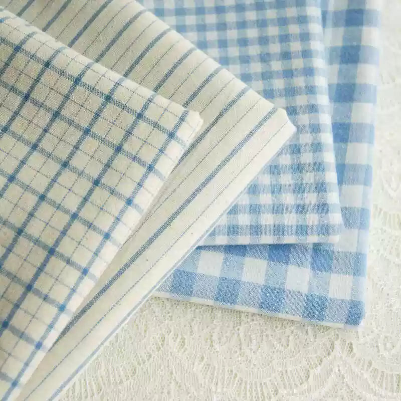 Cotton Yarn-Dyed Check Fabric, for Shirts & Table Linens