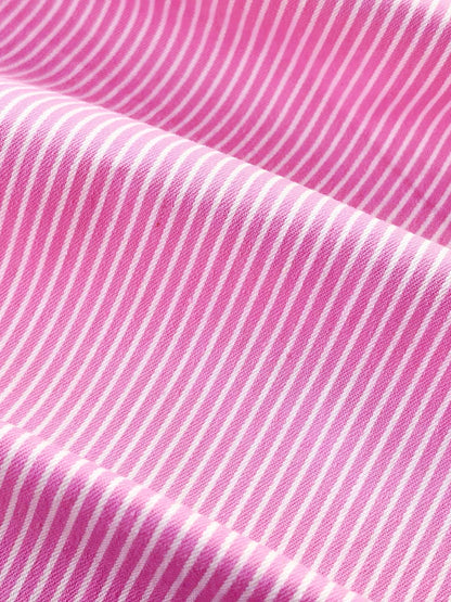 Yarn-Dyed Denim Fabric, Striped, 59 in Wide
