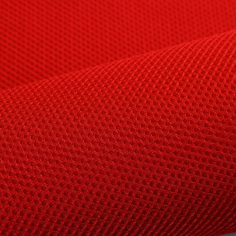 3D Mesh Fabric, Breathable 3-Layer, for Crib Rails, Sofa Covers & Sneakers - Bright Red