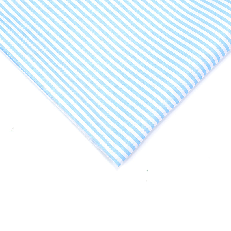 Stripe Polyester Fabric - Bags & Craft by the Yard - Light Blue