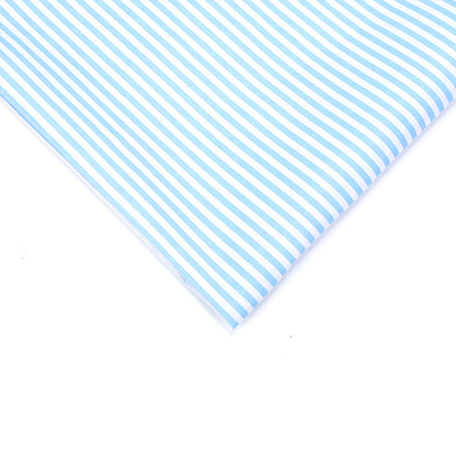 Stripe Polyester Fabric - Bags & Craft by the Yard - Light Blue