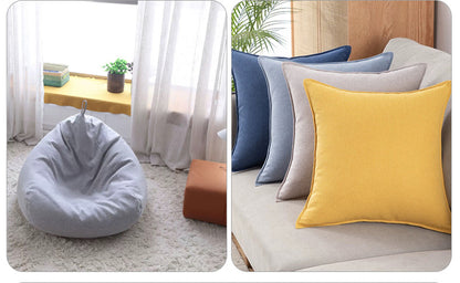 Heavy Linen-Look Upholstery Fabric by the Yard - Sofa & Pillow