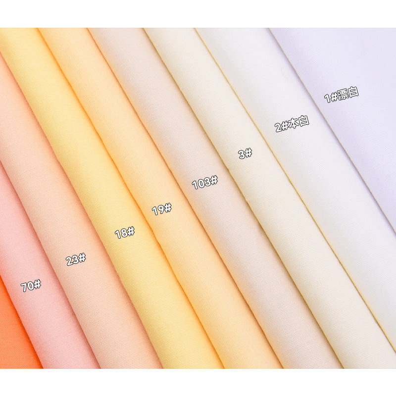 Classic Cotton Fabric - Apparel & Dress by the Yard - 1# Bleached White