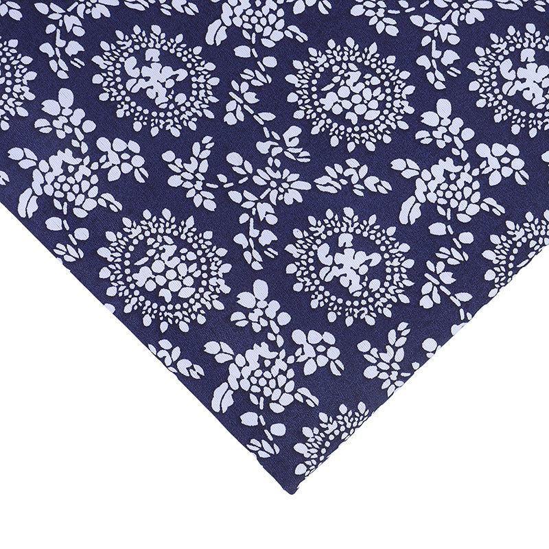 Brushed Pongee Floral Fabric, Vintage Ethnic Cloth for Table & Backdrop - Style 6