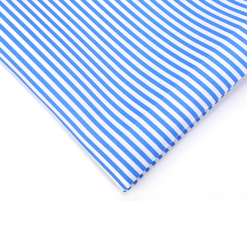 Stripe Polyester Fabric - Bags & Craft by the Yard - Dark Blue