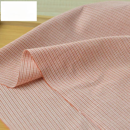 Vintage Houndstooth Stretch TR Suiting Fabric, Wrinkle-Resistant Cloth for Pants & Coats - Pink Mini Houndstooth