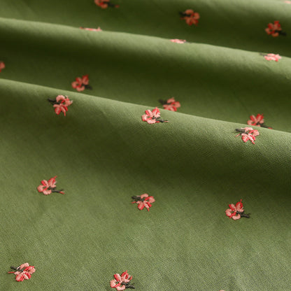 Ramie Flower Embroidery Fabric, 49 in Wide